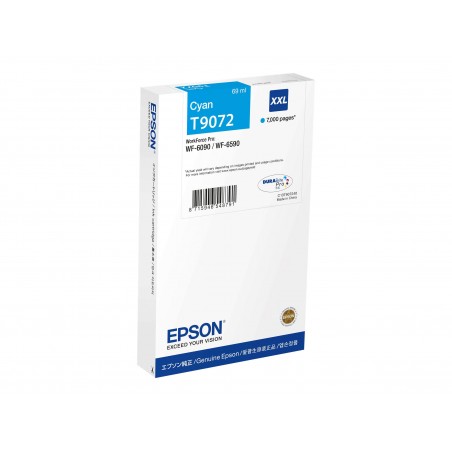Epson T9072 - à rendement élevé - cyan - originale - cartouche d'encre Epson T9072 - à rendement élevé - cyan - originale - cartouche d'encre