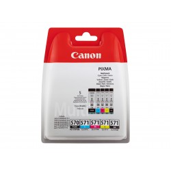 Canon PGI-570/CLI-571 - Pack de 5 - noire photo, noire, cyan, magenta, jaune - original - cartouche d'encre