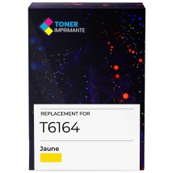 Cartouche d'encre équivalent à Epson Yellow T6164 Capacité standard Jaune