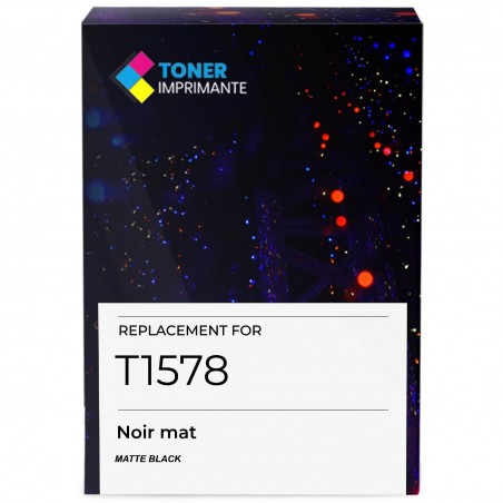 Cartouche d'encre équivalent à Epson Matte Black T1578 Capacité standard Noir mat