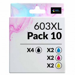 Pack de 10 Epson 603XL cartouches d'encre compatibles